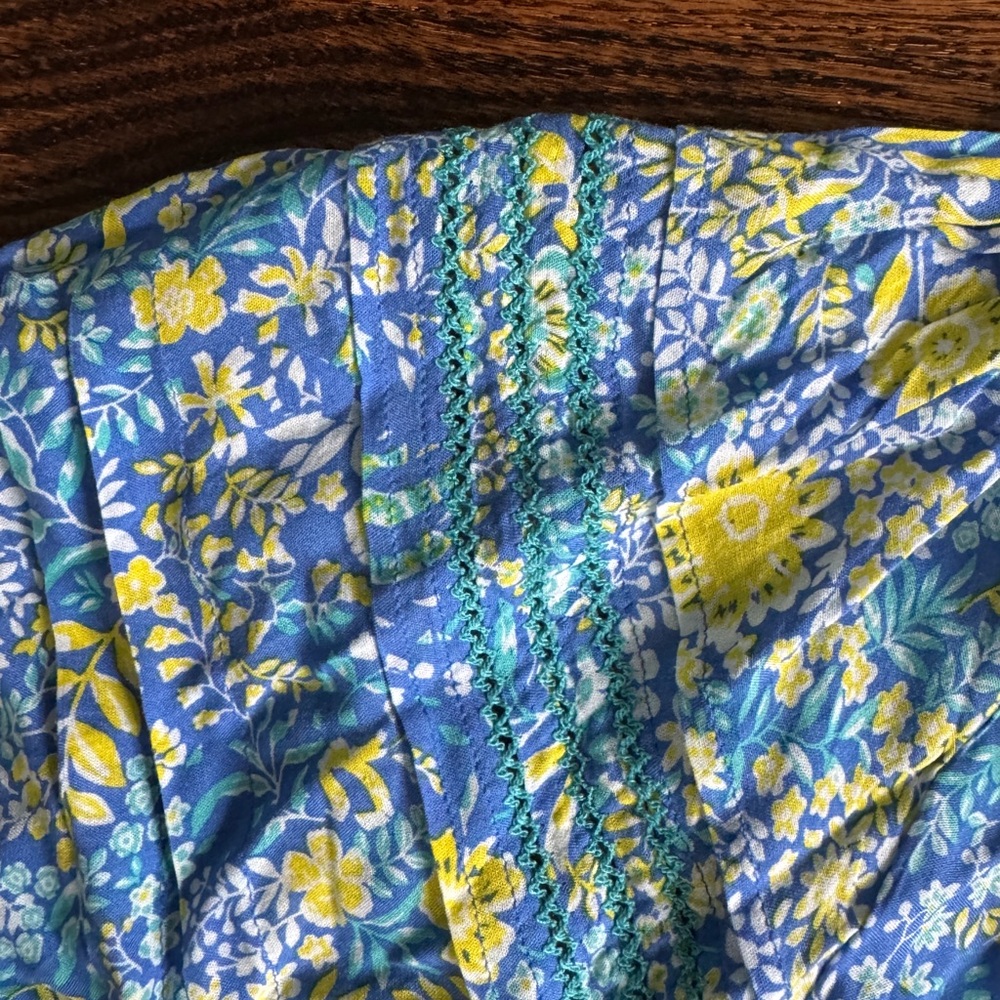NWT Poupette St. Barth Blue and White Ruffled Tiered Sundress- great deal! - Picture 6 of 7